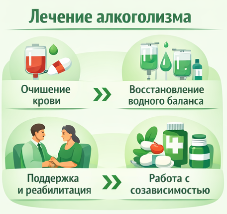 лечение алкоголизма в Беломорске этапы